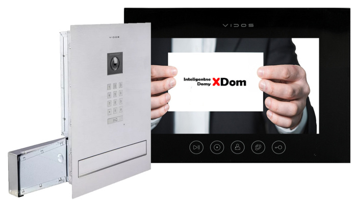 Zestaw wideodomofonu Wi-Fi Vidos skrzynka na listy S14D-SKM monitor M11B-X